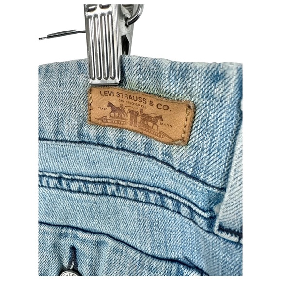 Levi's Retro 70's 423 Flare Jeans Low Rise White Washed Zip 2 Button Size 11/30 - Picture 8 of 14